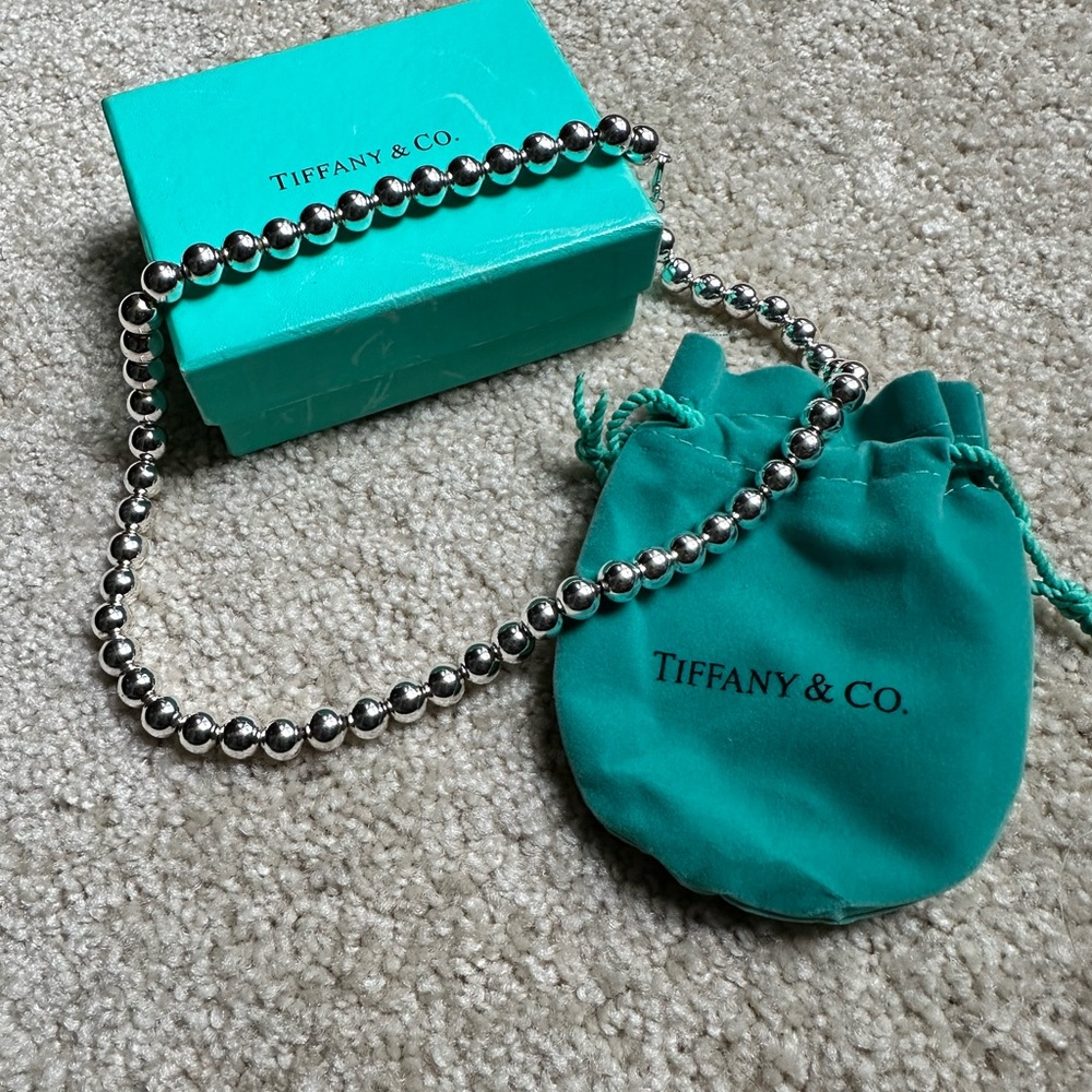 Tiffany & Co. Sterling Silver Ball Bead Necklace